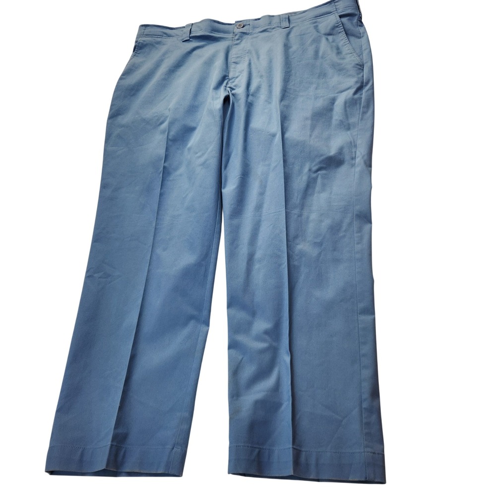 Oak Hill Straight Fit Tech Pant Blue Mens 46x30 Cotton Blend Stretch DXL